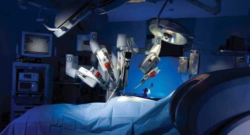 Chirurgische robot in operatiekamer