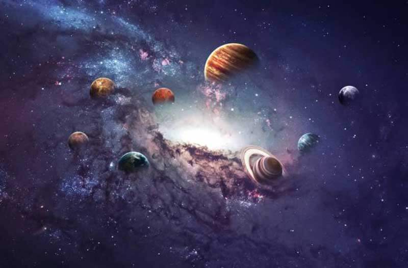 Planets and stars in outer space