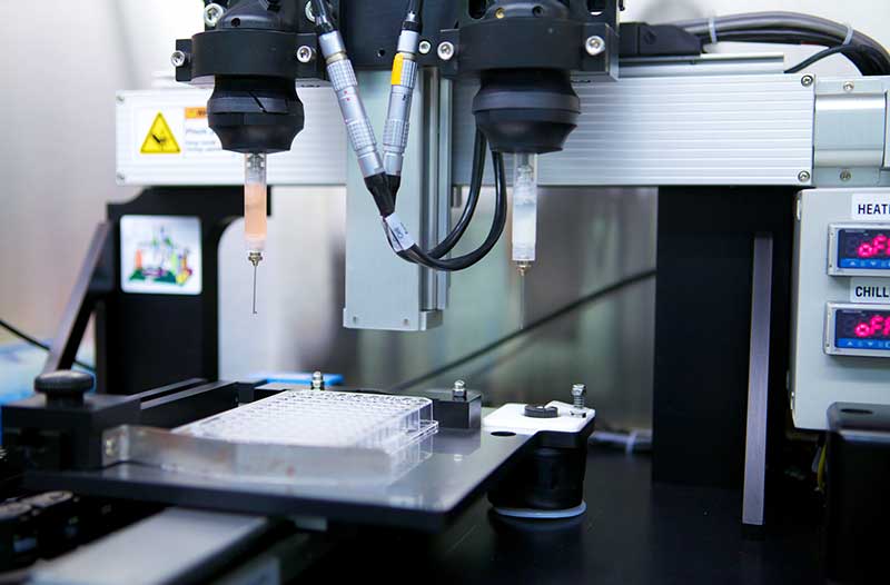 Bioprinter for human skin