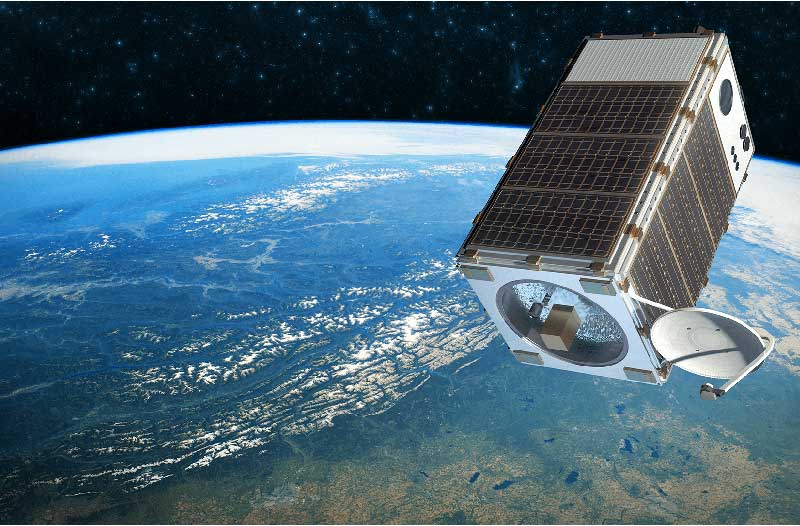 Satellite measuring air pollution