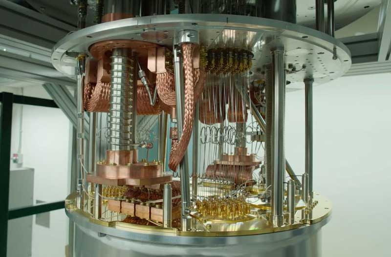 Quantum computer in a round metal casing