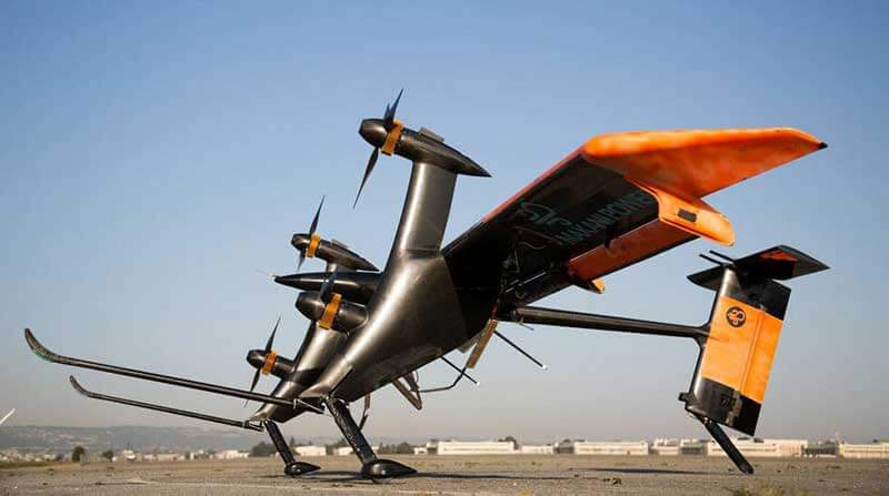 An airplane-like contraption standing on a runway