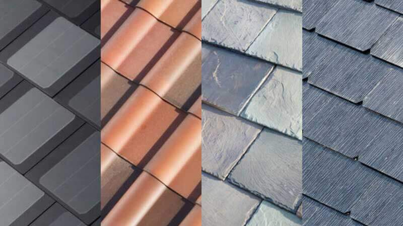  Four types of Tesla’s solar roof tiles